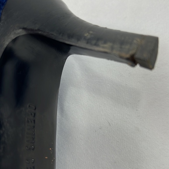 OPENING CEREMONY Women's Sage Velvet Booties, Eclipse Blue - Picture 11 of 12